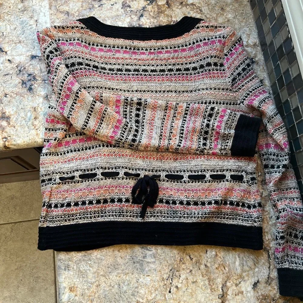 Nic+Zoe Multicolor Striped Sweater
